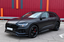 Audi Q8 2018- Integrierte Dachreling schwarz OEM (Aluminium, Klebemontage) Foto 2