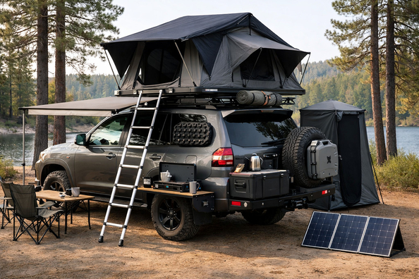 Was Sie fürs Wochenend-Camping ans Auto montieren