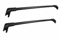 Ford Explorer 2019- Dachträger-Querträger schwarz für OEM Dachreling (abschließbar, Aluminium) Foto 1