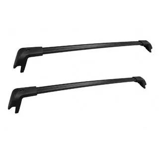 Dachträger-Querträger schwarz für OEM Dachreling (abschließbar, Aluminium)