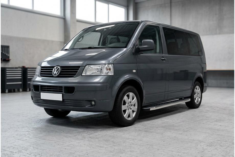Volkswagen T5 Transporter 2003-2010 Trittbretter BlackLine (2 Stk, Aluminium) Kurzer Radstand Foto 3