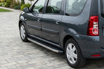 Renault Logan MCV 2005-2013 Trittbretter BlackLine (2 Stk, Aluminium) Foto 3