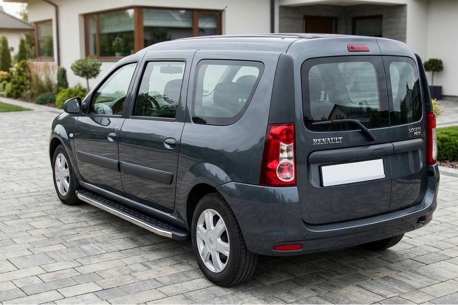 Renault Logan MCV 2005-2013 Trittbretter BlackLine (2 Stk, Aluminium) Image