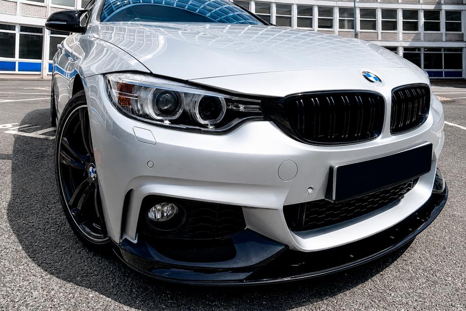 BMW 4 Series F32/F33/F36 2012-2020 Frontlippe MP-Style (für M-Sport, Schwarz Hochglanz) Foto 4