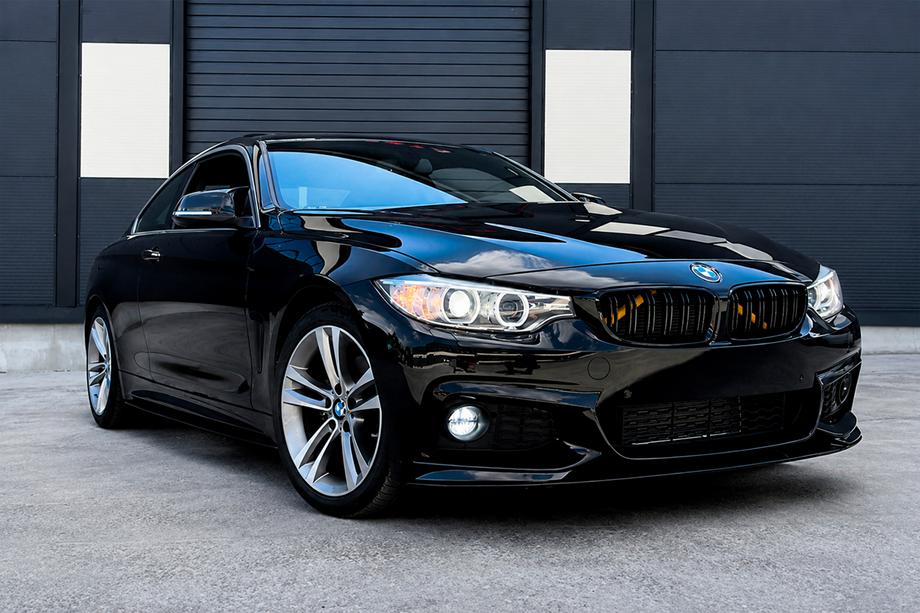 BMW 4 Series F32/F33/F36 2012-2020 Frontlippe MP-Style (für M-Sport, Schwarz Hochglanz) Foto 5