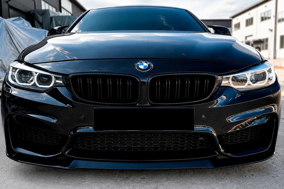 BMW 4 Series F32/F33/F36 2012-2020 Frontlippe CS-Style (für M4, Schwarz Hochglanz) Foto 3