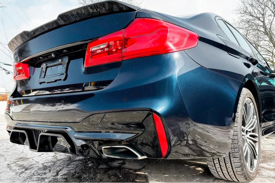 BMW 5er G30/G31 2017–2023 Heckstoßstangen-Diffusor CS-Style (für M-Sport/M5 F90, ABS) Foto 2