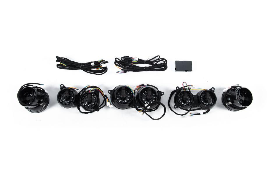 Mercedes S-class W222 2013-2022 LED-Lüftungsdüsen-Deflektoren (2018-2022, 64 Farben) Foto 6