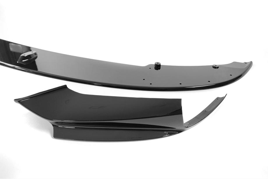 BMW 5 Series F10/F11 2010–2016 Frontstoßstangen-Lippe MP-Style (für M-Performance, Schwarz Hochglanz) Foto 8