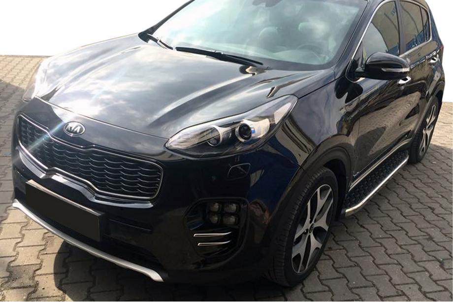 Kia Sportage 2010-2015 Trittbretter BlackLine (2 Stk, Aluminium) Image
