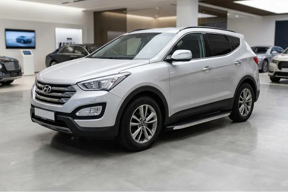 Hyundai Santa Fe 3 2012-2018 Trittbretter BlackLine (2 Stk, Aluminium) Image