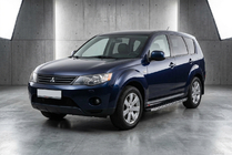Mitsubishi Outlander 2006-2012 Trittbretter BlackLine (2 Stk, Aluminium) Foto 1