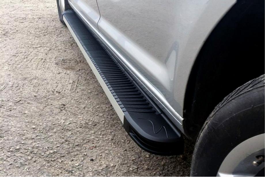 Volkswagen Caddy 2004-2010 Trittbretter MAYA (2 Stk., Aluminium) Maxi Radstand Image