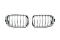 BMW X3 F25 2011-2018 Nierengrills 1Bar (2014-2018, grau mit Chromrahmen) Foto 2