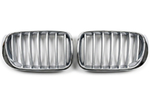 BMW X3 F25 2011-2018 Nierengrills 1Bar (2014-2018, grau mit Chromrahmen) Foto 1