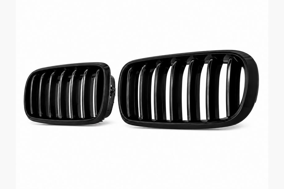 BMW X6 F16 2014-2019 Nieren 1 Bar (Schwarz Glanz) Image
