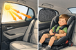 Was tun, wenn die Sonne durchs Seitenfenster ins Auto knallt und das Kind hinten leidet Foto 1