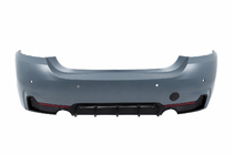 BMW 4 Series F32/F33/F36 2012-2020 Heckstoßstange mit Diffusor für beidseitigen Einfachauspuff M-Sport Foto 1