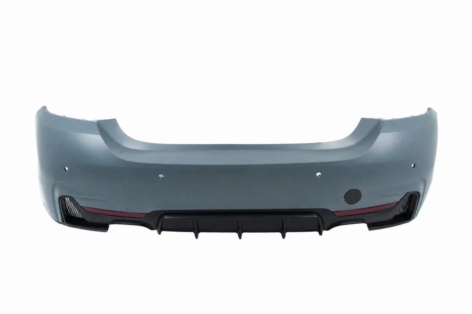 BMW 4 Series F32/F33/F36 2012-2020 Heckstoßstange mit Diffusor für doppelte Auspuffanlage beidseitig M-Sport Image