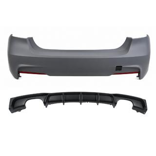 Heckstoßstange mit Diffusor für doppelseitigen Doppelendrohr-Auspuff M-Sport (für F30) BMW 3 Series F30/F31 2012-2019