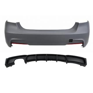 Heckstoßstange mit Diffusor für einseitige Doppelendrohre M-Sport (für F30) BMW 3 Series F30/F31 2012-2019