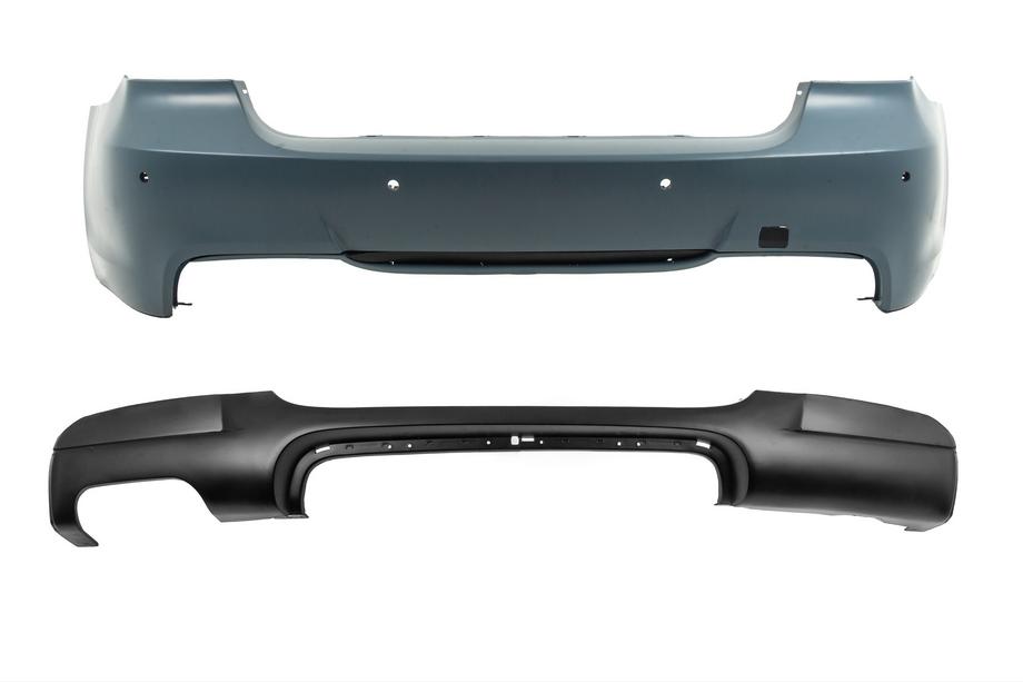 BMW 3 Series E90/E91 2005-2011 Heckstoßstange mit Diffusor für einseitige Doppelendrohre M-Sport (für E90 2008-2011) Image