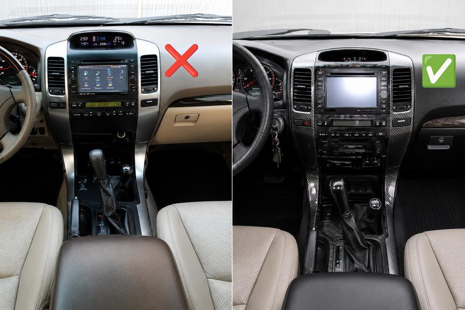 Lexus GX470 2002-2009 Innenraum-Upgrade-Kit (Armaturenbrettblenden) für Lexus GX460 2023 Style Foto 3