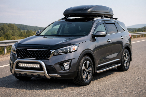 Praktisches Upgrade für Kia Sorento III UM 2014-2020: Autobahnkomfort und Haubenschutz Foto 1