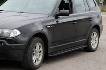 BMW X3 E83 2003-2010 Seitenschweller KB001 Black (Edelstahl) 60 mm Foto 1
