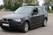 BMW X3 E83 2003-2010 Seitenschweller KB001 Black (Edelstahl) 60 mm Foto 2