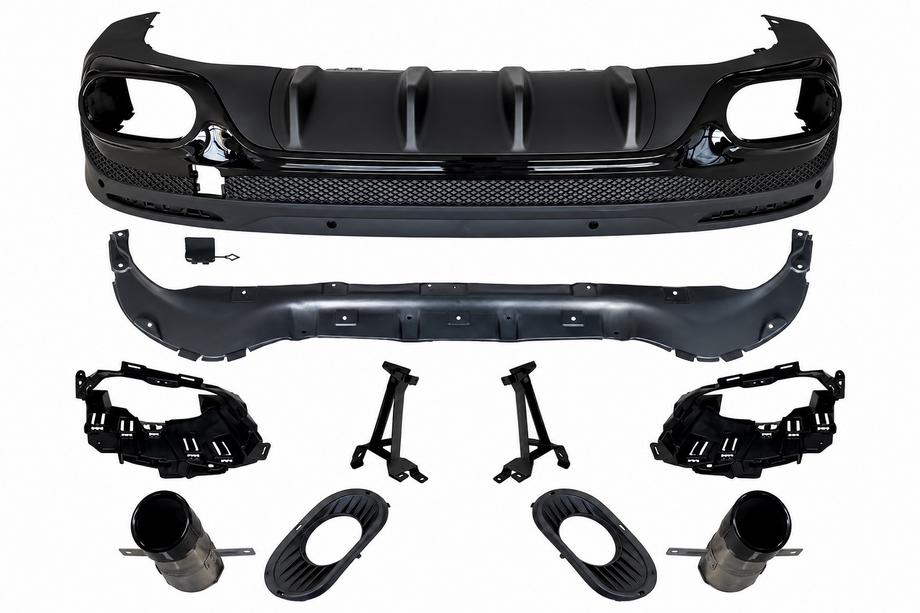 Mercedes GLB X247 2019- Heckdiffusor mit Endrohrblenden (Design AMG GLB35 2024) Image