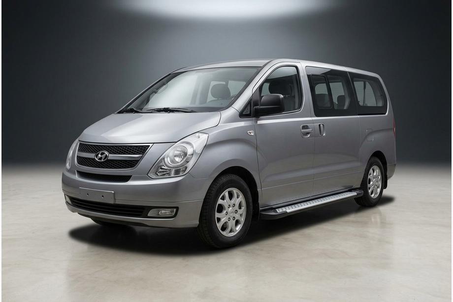 Hyundai H300, H1, Starex 2008-2020 Trittbretter Allmond Grey (2 Stk., Alu) Image