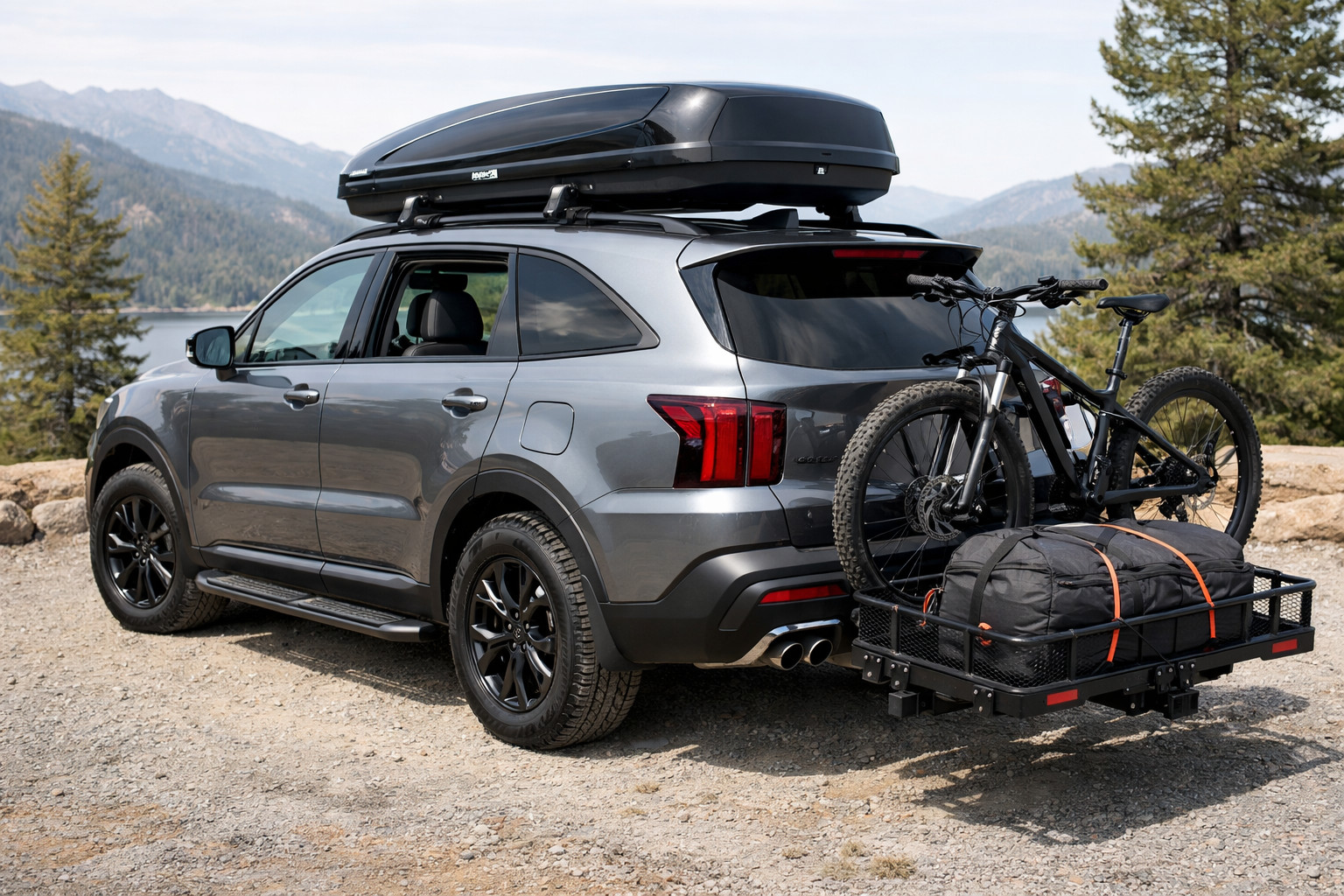 Upgrade-Paket für Kia Sorento 2024 für Reisen und Gepäck