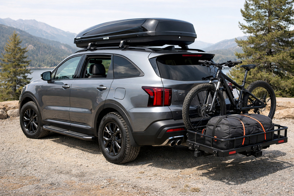 Upgrade-Paket für Kia Sorento 2024 für Reisen und Gepäck