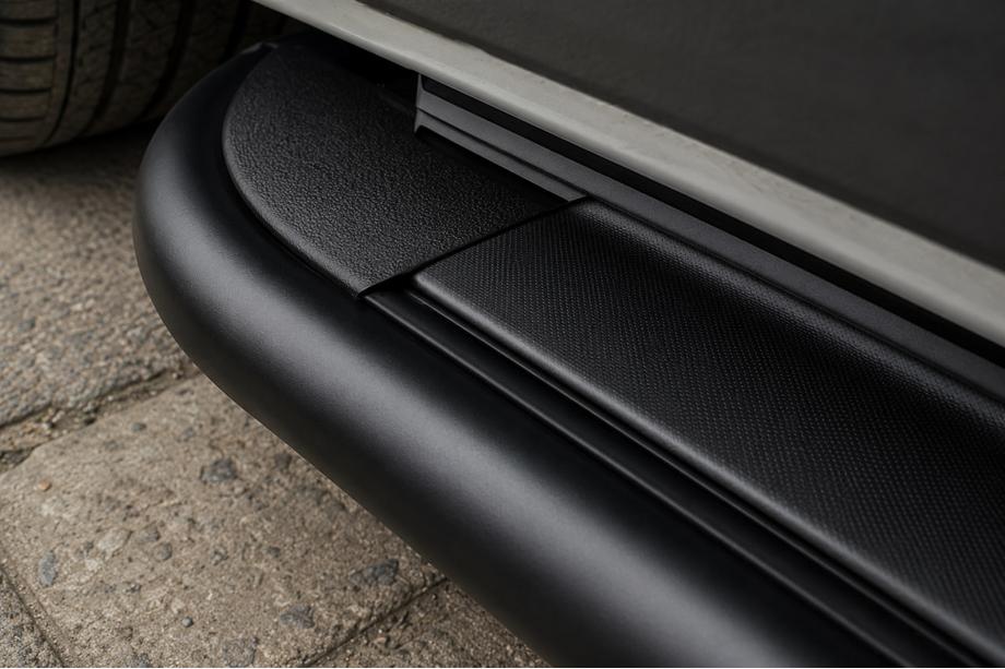 Fiat Talento 2016- Seitliche Trittbretter Premium (2 Stk., Edelstahl) Black 60 mm, langer Radstand Foto 2