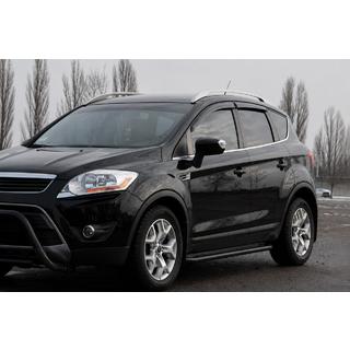 Seitliche Trittbretter Premium (2 Stk., Edelstahl) Black Ford Kuga 2008-2013 Foto 2