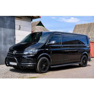 Seitliche Trittbretter Premium Black (2 Stk., Edelstahl) Volkswagen T5 Transporter 2003-2010 Foto 4