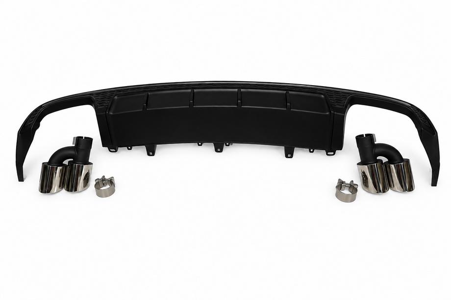 Audi A6 C7 2011–2018 Heckdiffusor mit Endrohren S-Style (für S / S-Line 2014-2018) Foto 14