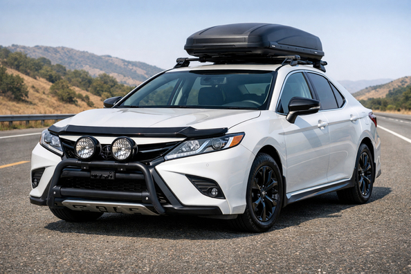 Was an Toyota Camry 2017–2023 für Autobahn und Frontschutz montieren Foto 1