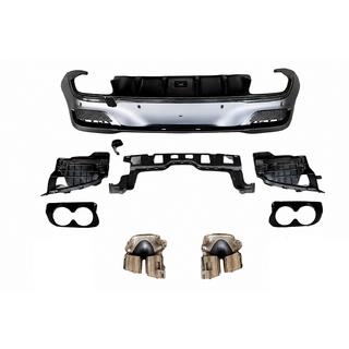 Heckdiffusor mit Endrohrblenden (GLE53-Design)