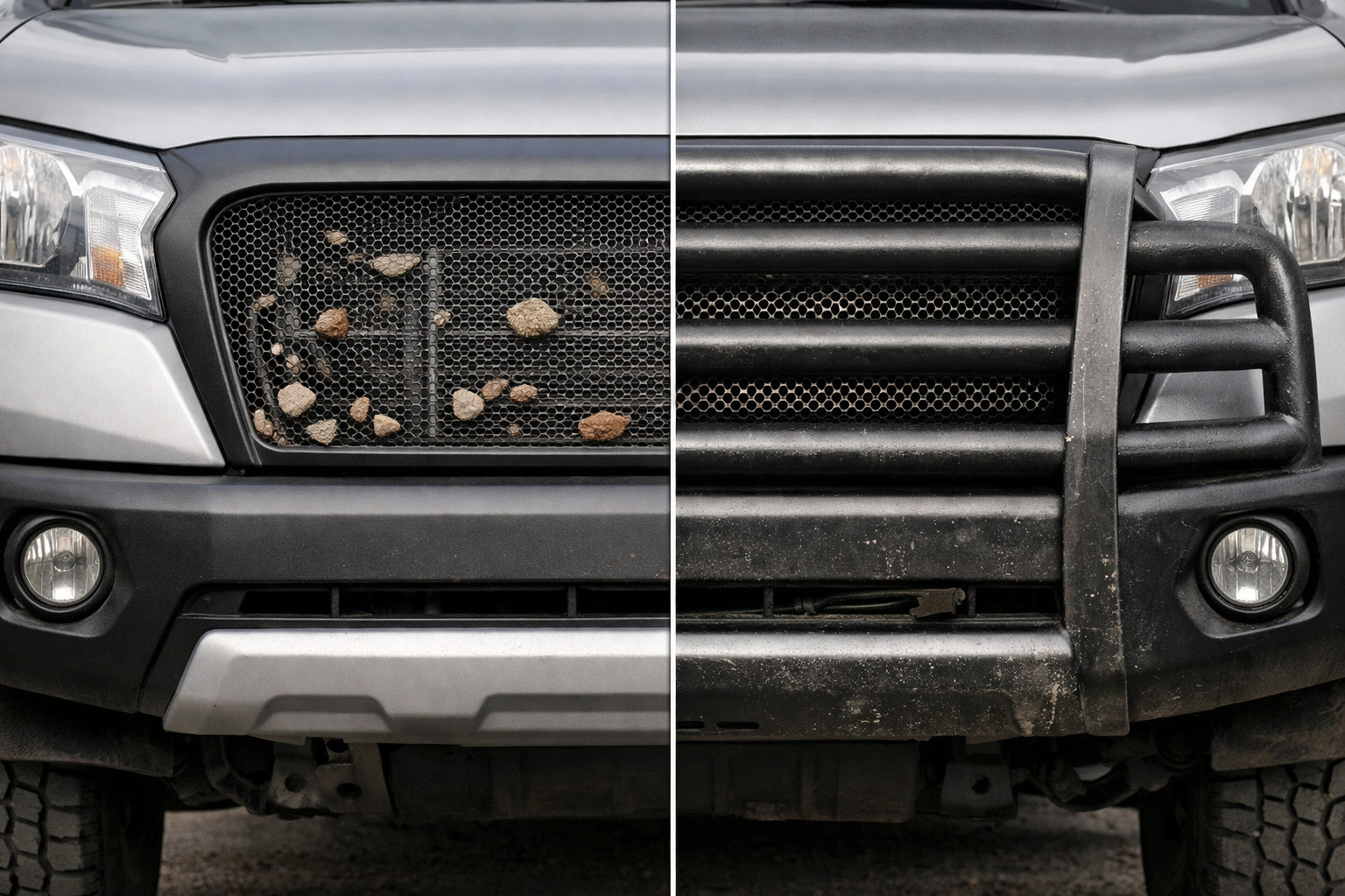 Kühlergrill mit Gitter oder verstärktes Metall: Was schützt besser vor Steinen und Schmutz?