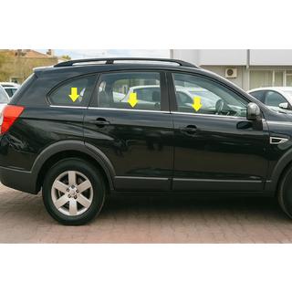 Fensterunterkante Zierleisten Edelstahl (6 Stk) Chevrolet Captiva 2006-2019 Foto 1