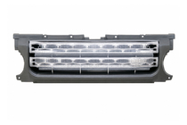 Land Rover Discovery III 2004–2009 Kühlergrill – grauer Rahmen / silbernes Gitter Foto 1