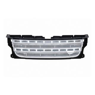 Kühlergrill (Facelift D4→D4) schwarzer Rahmen / silbernes Gitter Land Rover Discovery III 2004–2009