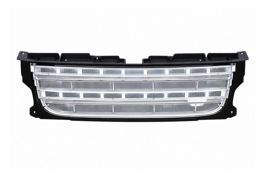 Land Rover Discovery IV 2009-2017 Kühlergrill (Facelift D4→D4) schwarzer Rahmen / silbernes Gitter Image