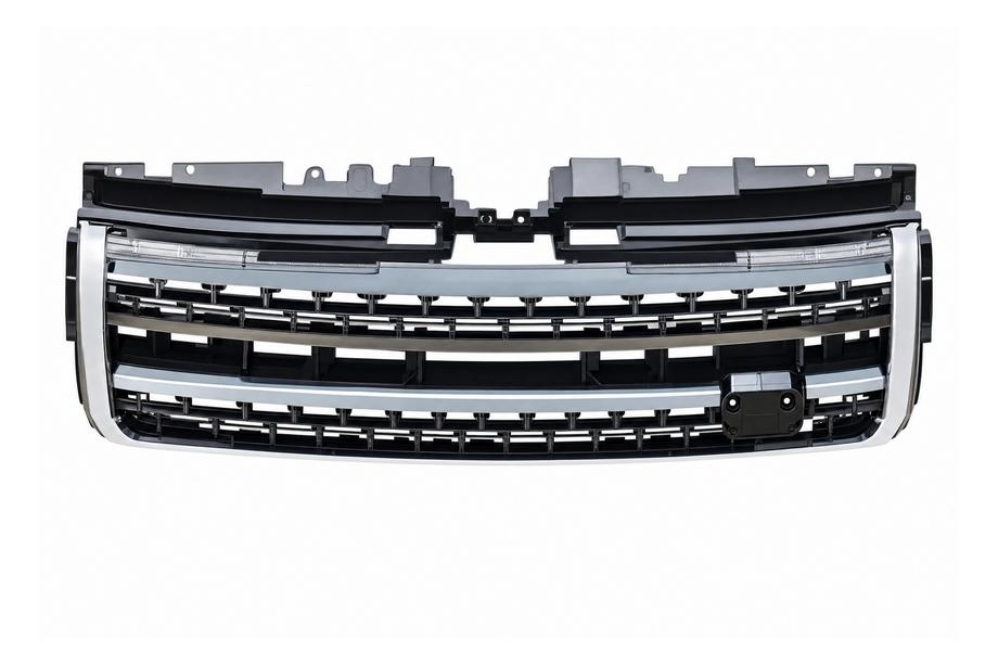 Range Rover Evoque 2012-2018 Schwarzer Kühlergrill mit silbernen Einsätzen (2016) Image