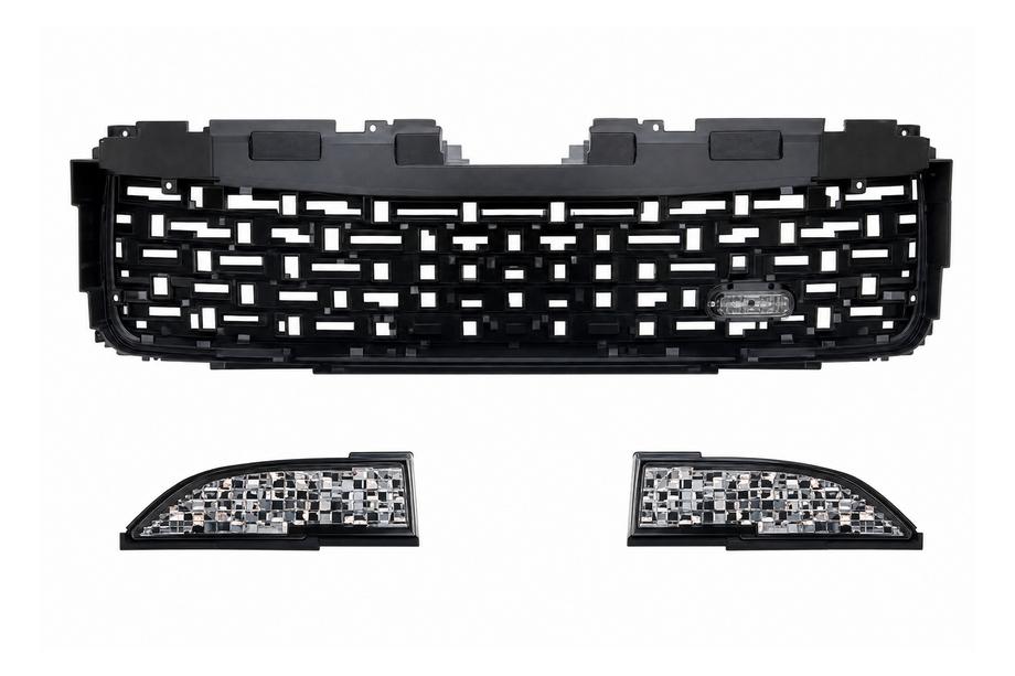 Land Rover Discovery Sport 2014- Schwarzer Kühlergrill + Kotflügelkiemen Image
