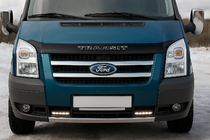 Ford Transit 2000–2014 Chrom Kühlergrill Blenden (2 Stk, Edelstahl) OmsaLine - Italienischer Edelstahl Foto 1