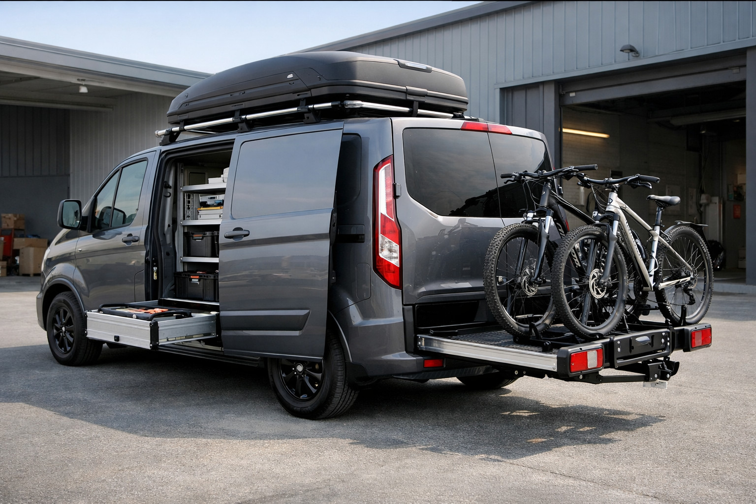 Start-upgrade für Ford Custom: Business und Gepäck
