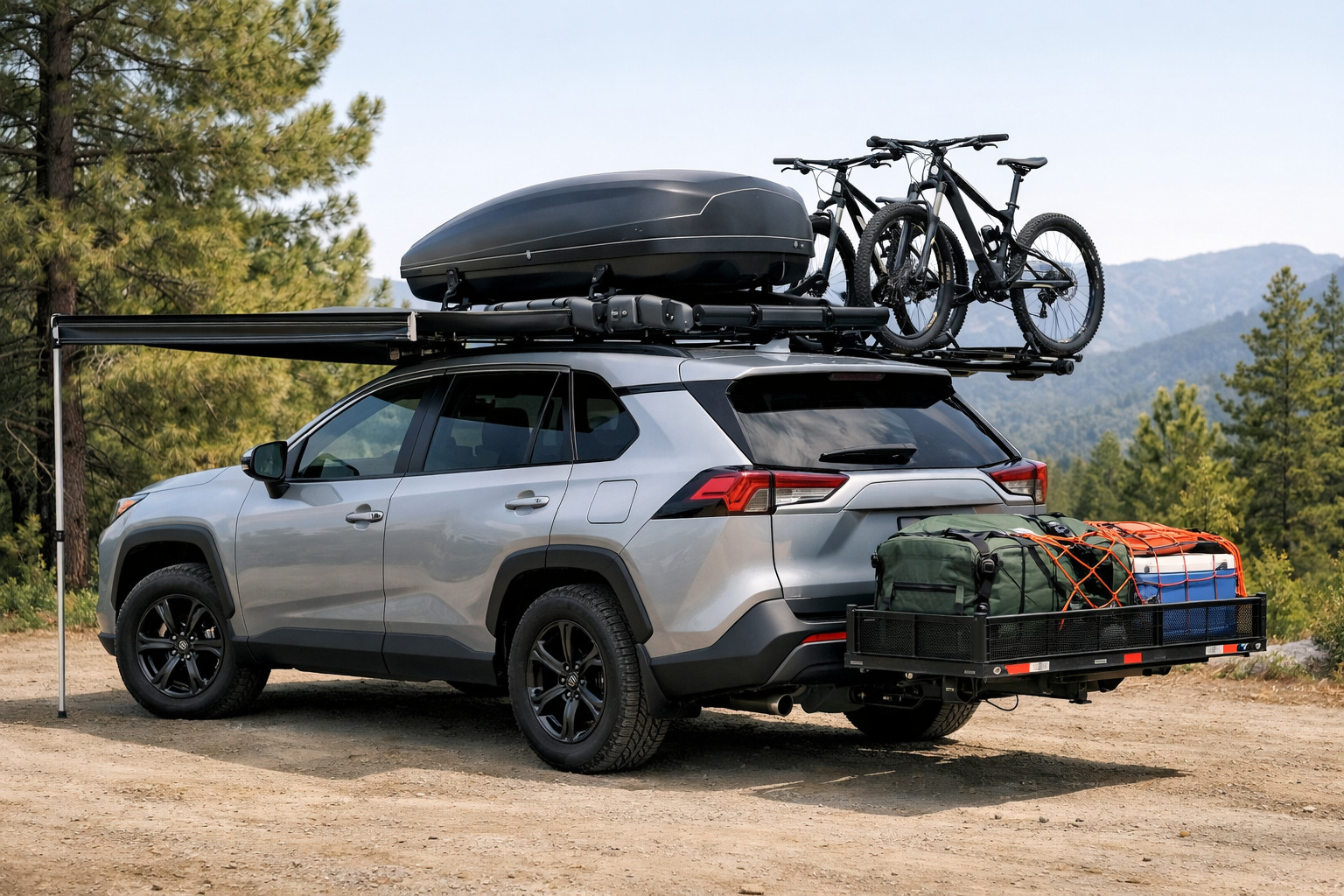 Was passt auf den Toyota RAV4 2019+ für Urlaub und Dachgepäck